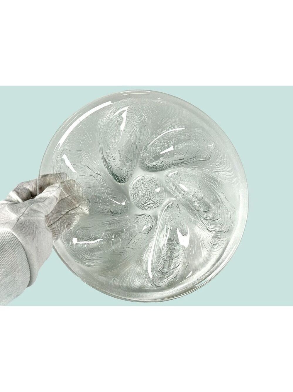 Arcoroc France 1970's Glass Oyster Bistro Serving 11" Plate Multiples Available